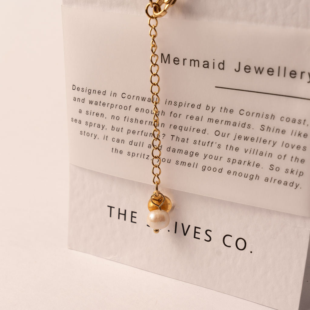 Gold Porthleven Mermaid Necklace - The St. Ives Co.