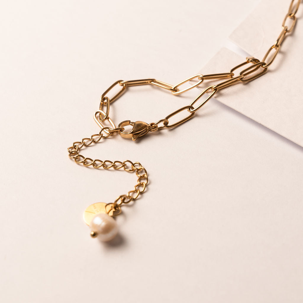 Gold Porthleven Mermaid Necklace - The St. Ives Co.