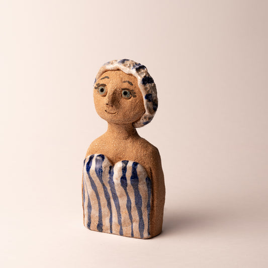 St. Ives Stripe ceramic swimmer - The St. Ives Co.