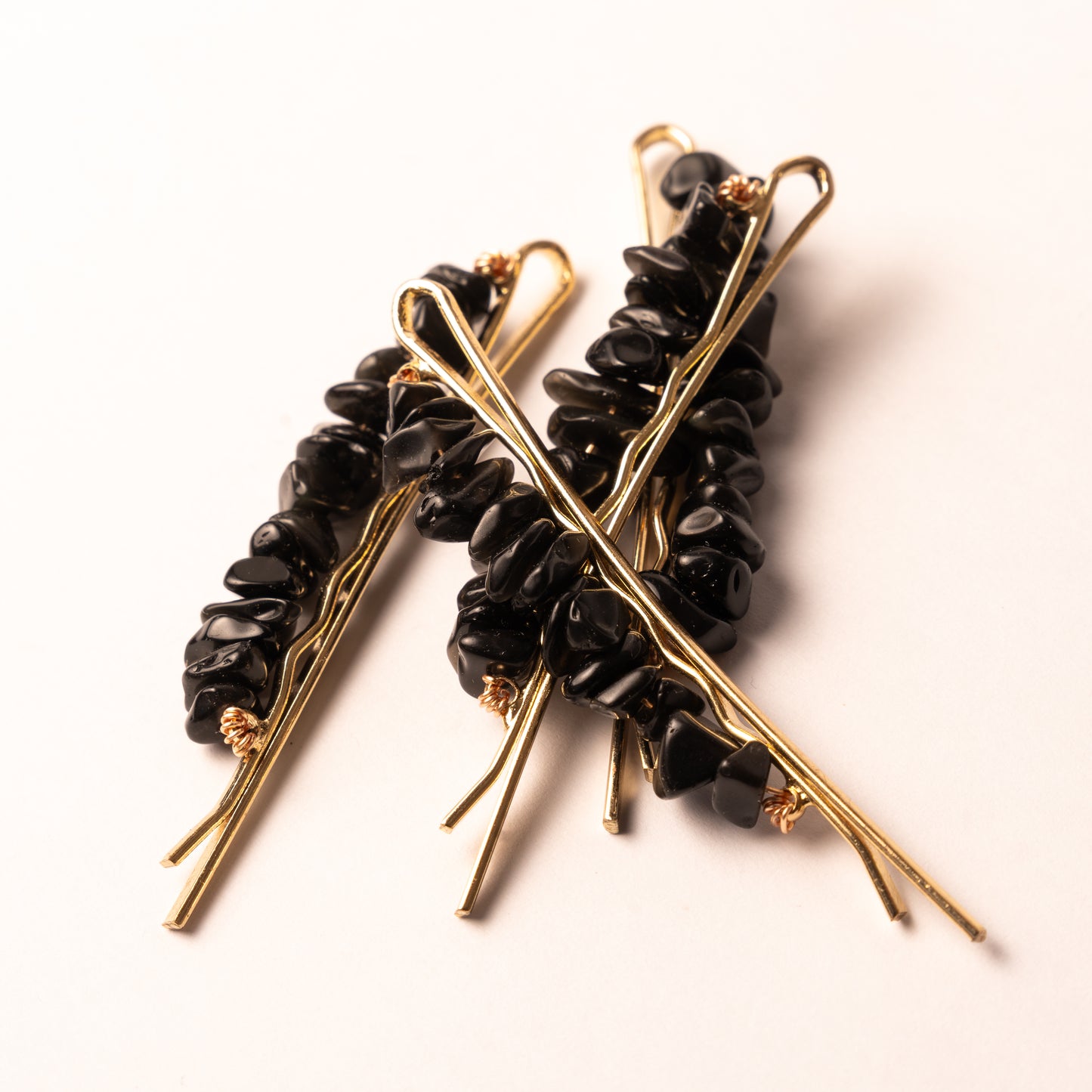 Grounding Obsidian Hair Clips - The St. Ives Co.