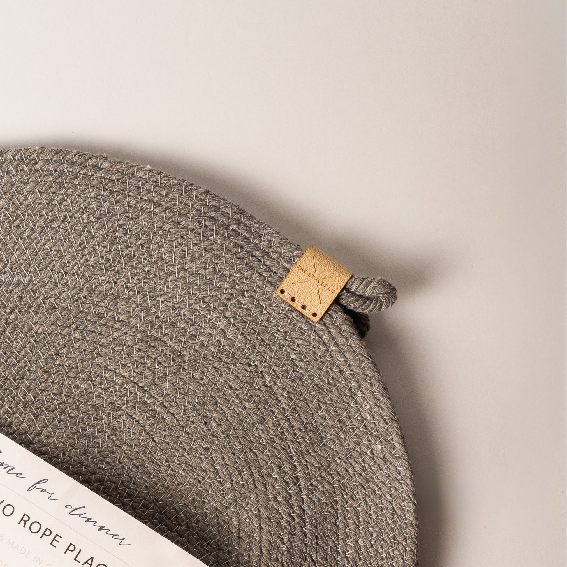 Set of 2 Grey Rope Placemats - The St. Ives Co.