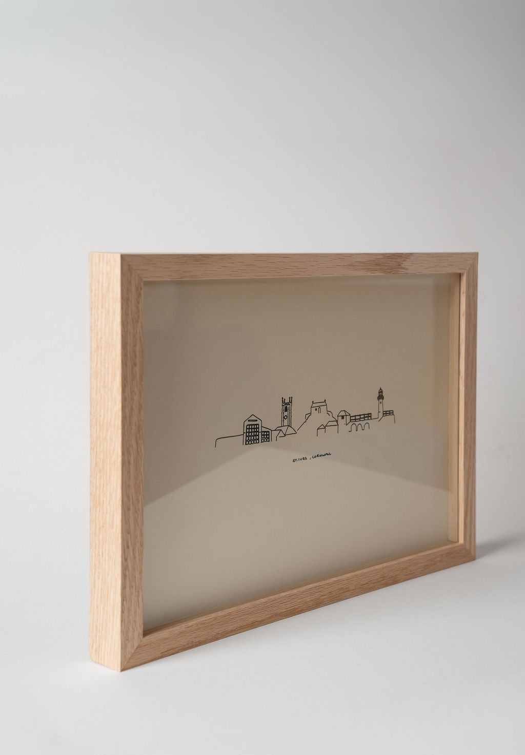 Framed St. Ives Skyline Giclee Print - The St. Ives Co.