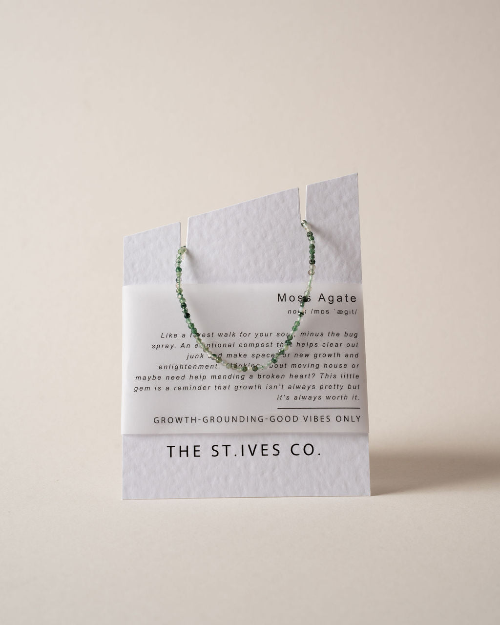 Moss Agate Gemstone Bracelet - The St. Ives Co.
