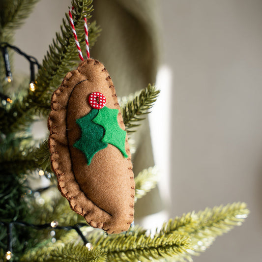 Cornish Pasty Christmas Decoration