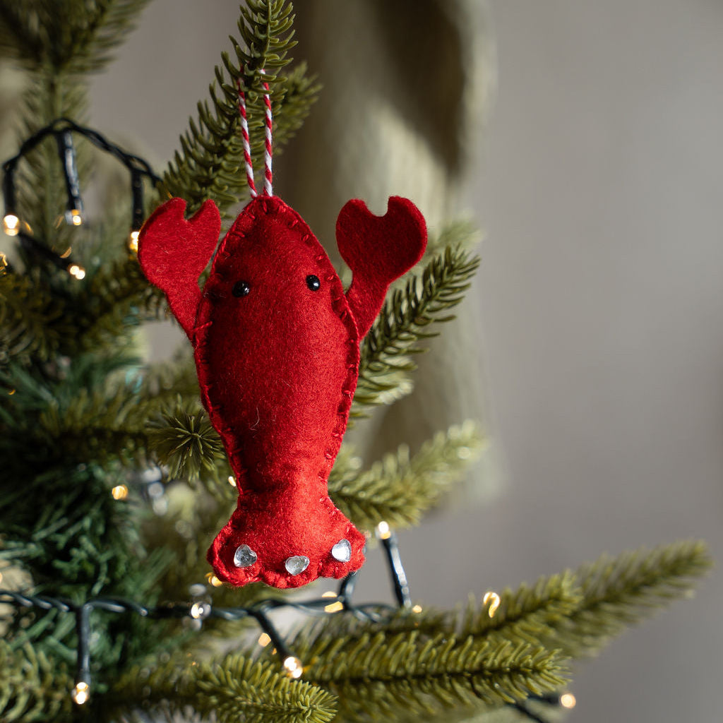 Lobster Christmas Decoration - The St. Ives Co.