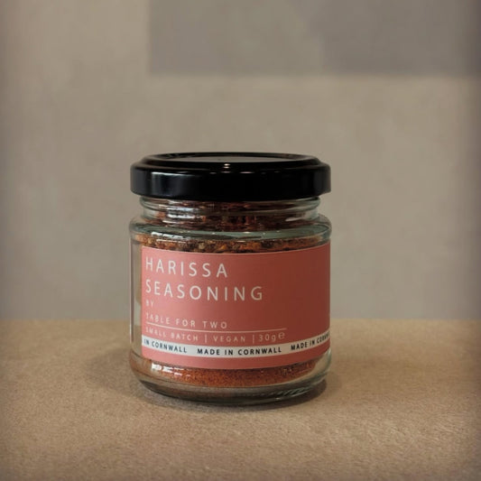 A small jar of North American Harissa seasoning. Made in Cornwall exclusively for The St Ives co 