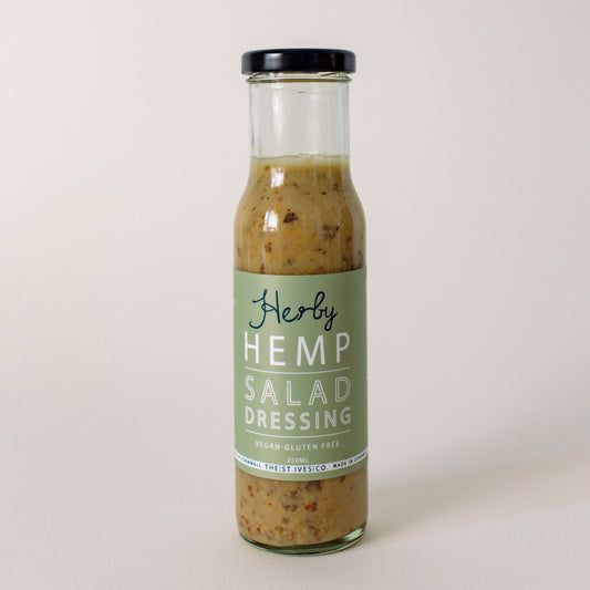 Herby Hemp salad dressing. made in St Ives Cornwall. VEGAN. GLUTEN FREE. GIFT. ARTISAN. FOOD LOVER 
