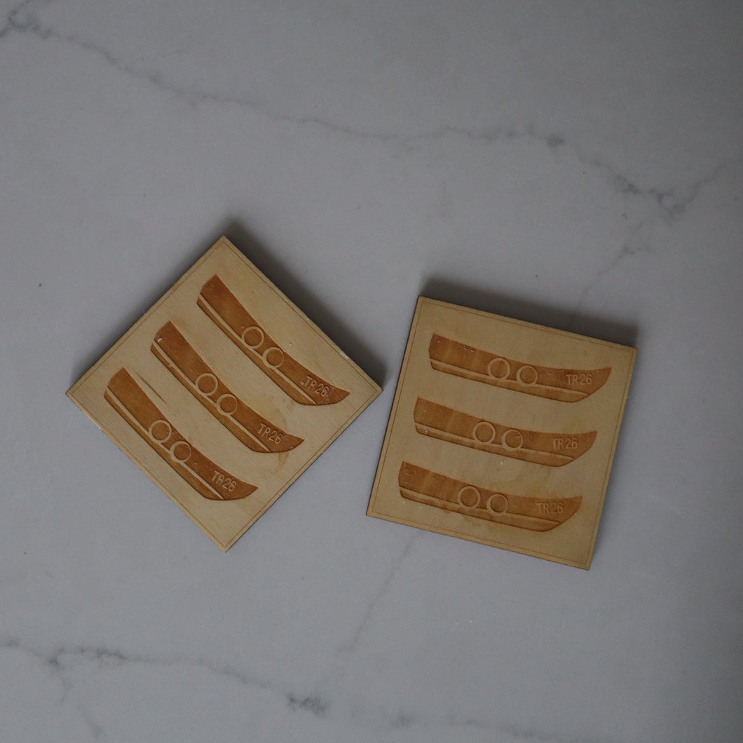 Set of Wooden Boat Coasters
