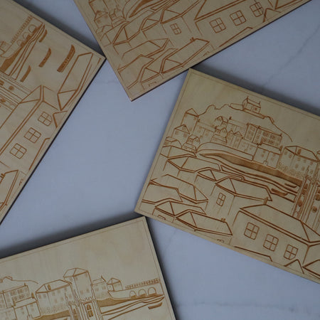 Skyline Wooden Placemat