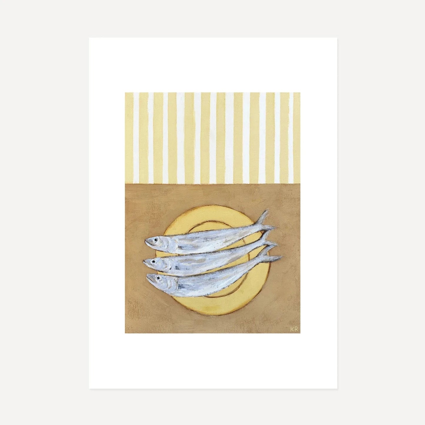 Three Sardines A4 Print