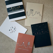 Load image into Gallery viewer, Multipack Set of 5 Portrait Christmas cards
