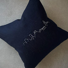 Load image into Gallery viewer, Navy St. Ives Skyline Cushion
