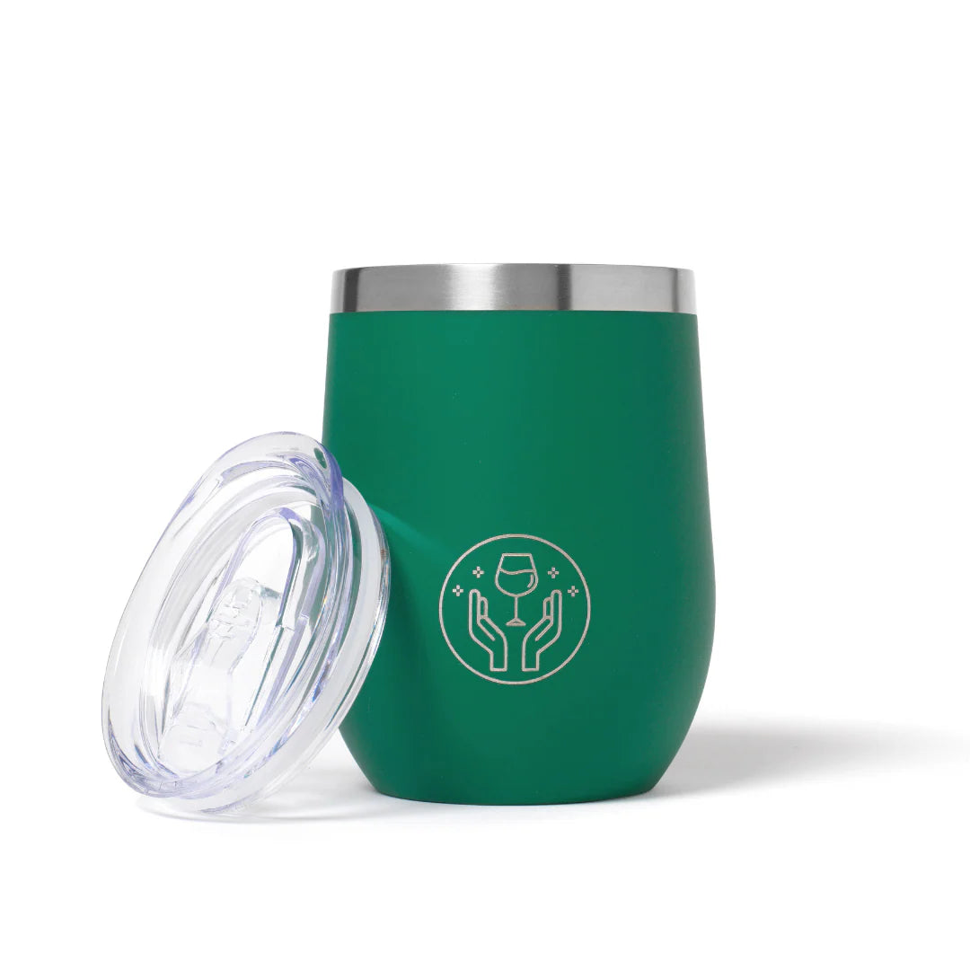 Partner in wine forest green tumbler - The St. Ives Co.