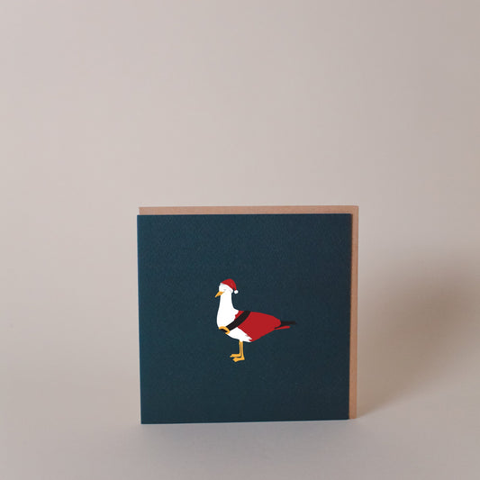 Seagull Santa Christmas Greeting Card