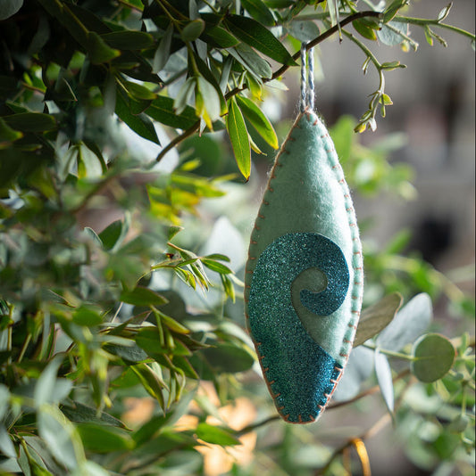 Surfboard Christmas Decoration