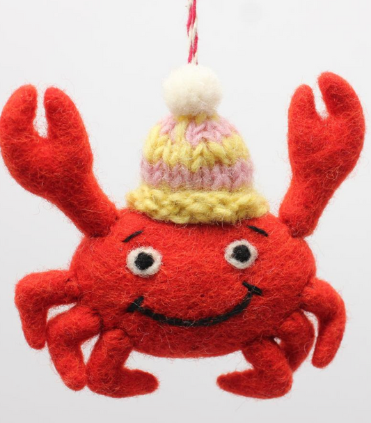 Crab Felt Decoration