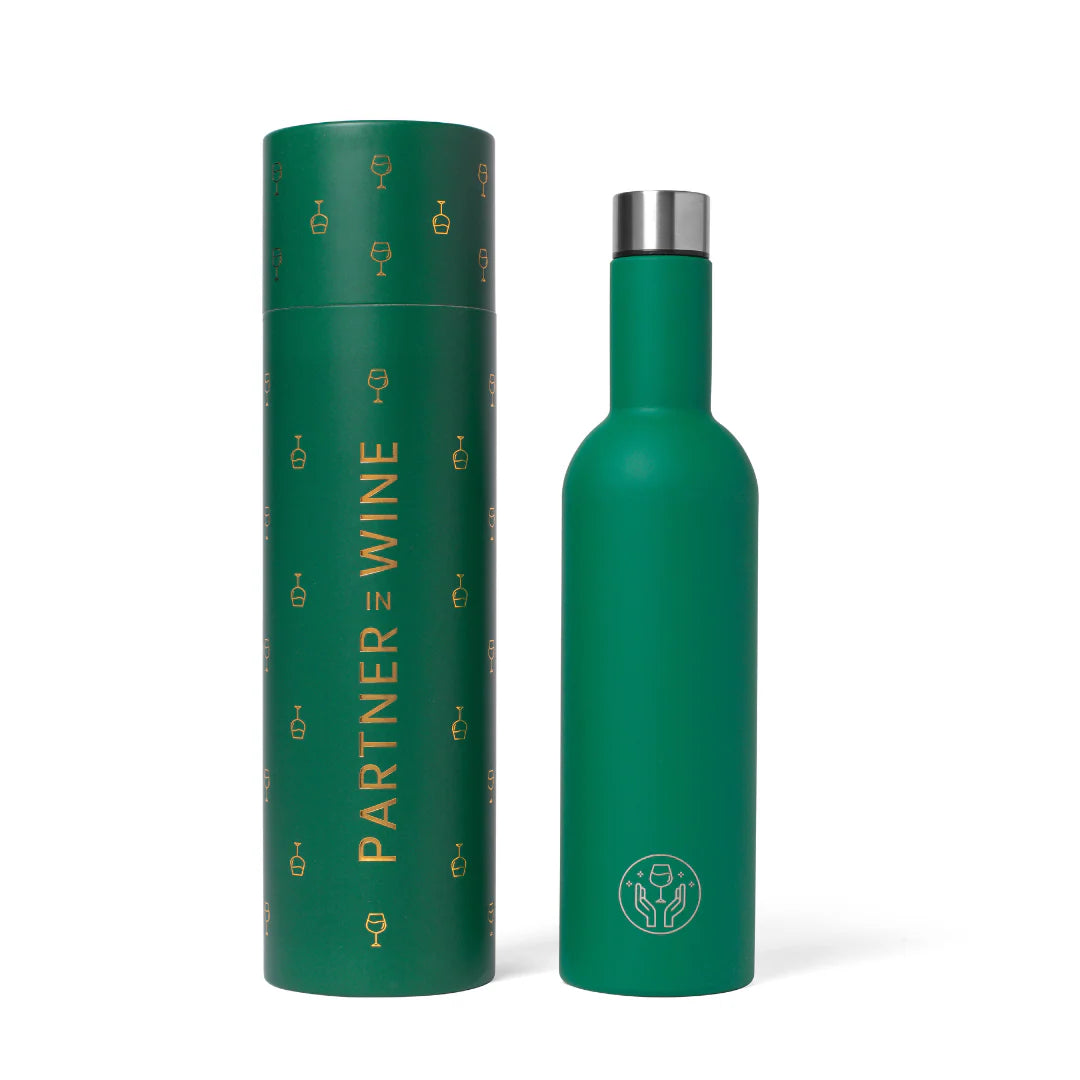 Partner in wine forest green bottle - The St. Ives Co.