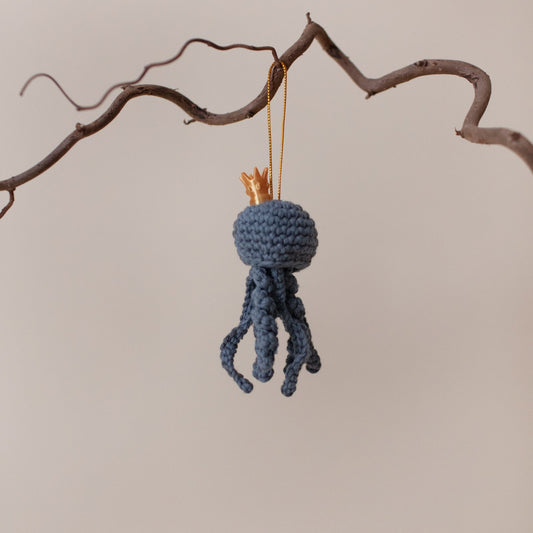 Grey Christmas Jellyfish Decoration