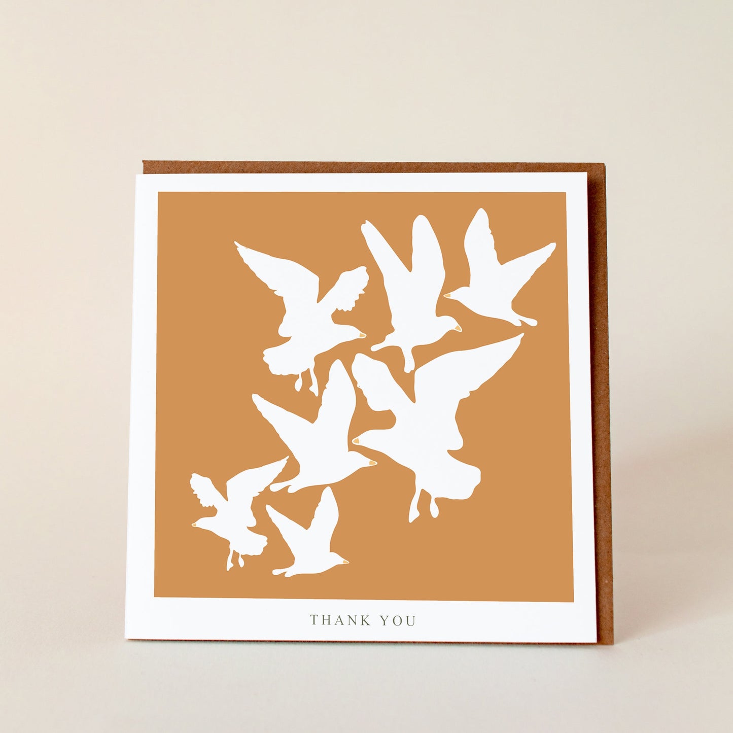 Thank you- Seagull Slihouette Greeting Card - The St. Ives Co.