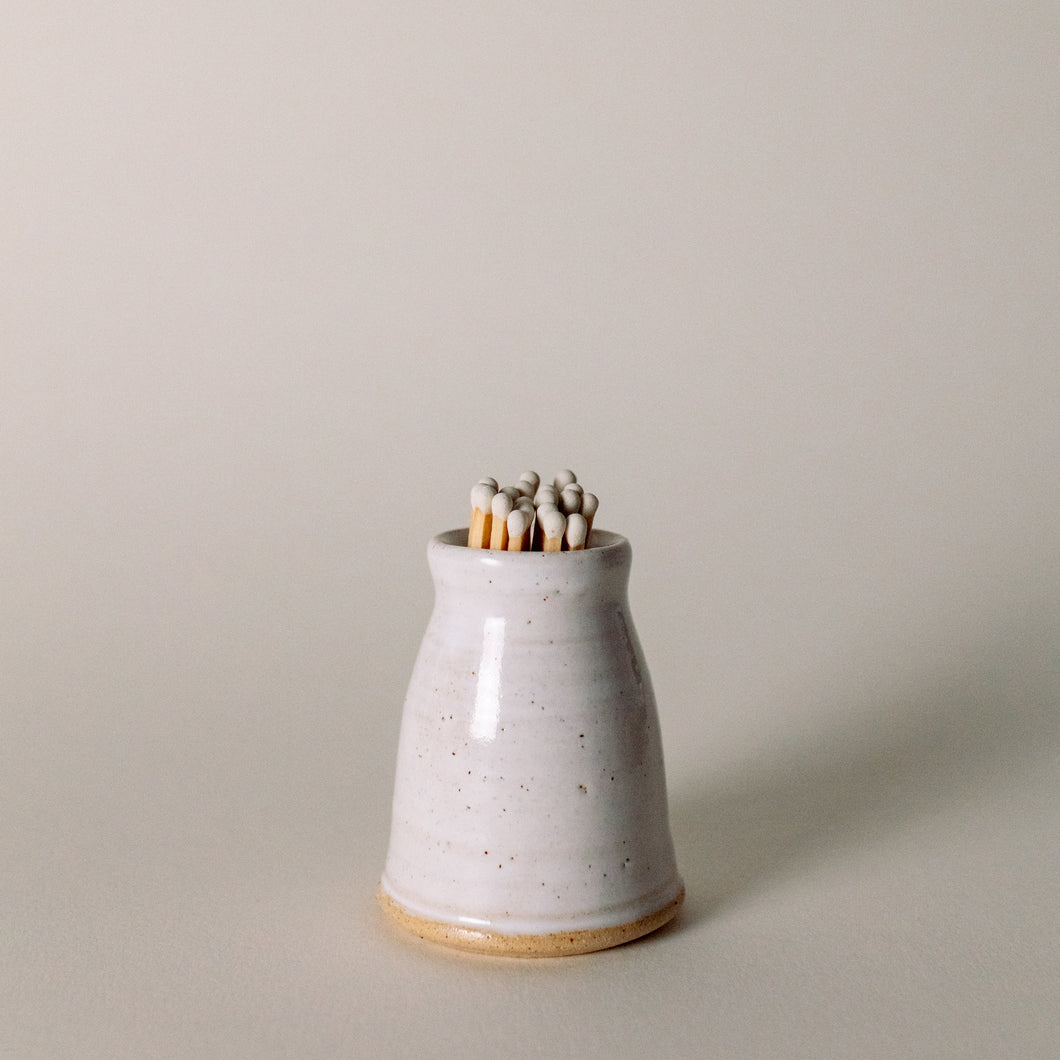 White Match Stick Pot - The St. Ives Co.
