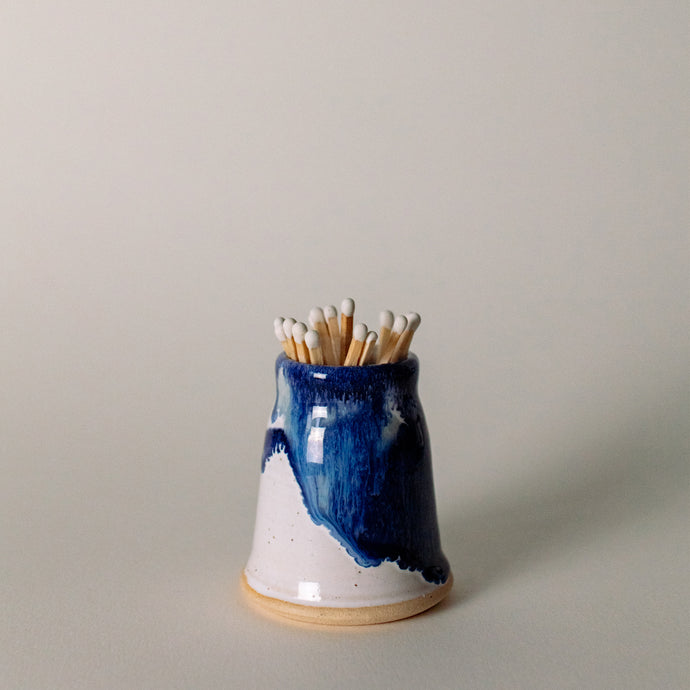 Blue Match Stick Pot - The St. Ives Co.