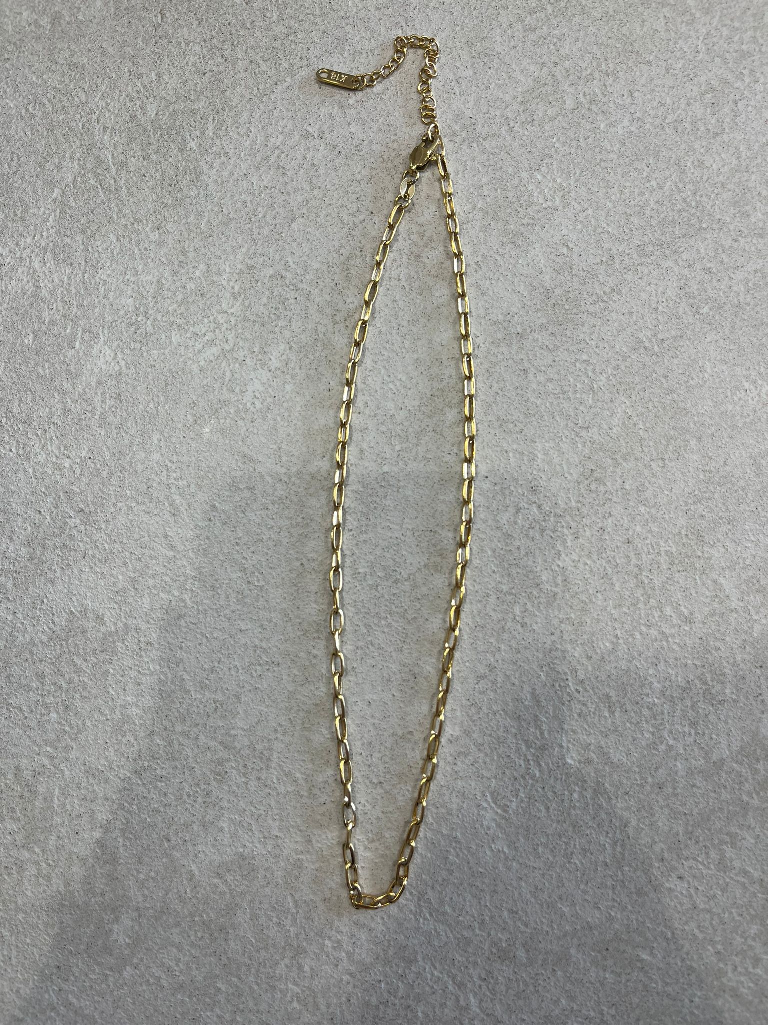 waterproof gold links chain mermaid gold necklace. 220mm. Cornwall.