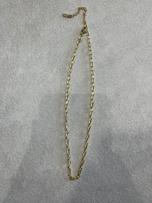 waterproof gold links chain mermaid gold necklace. 220mm. Cornwall.