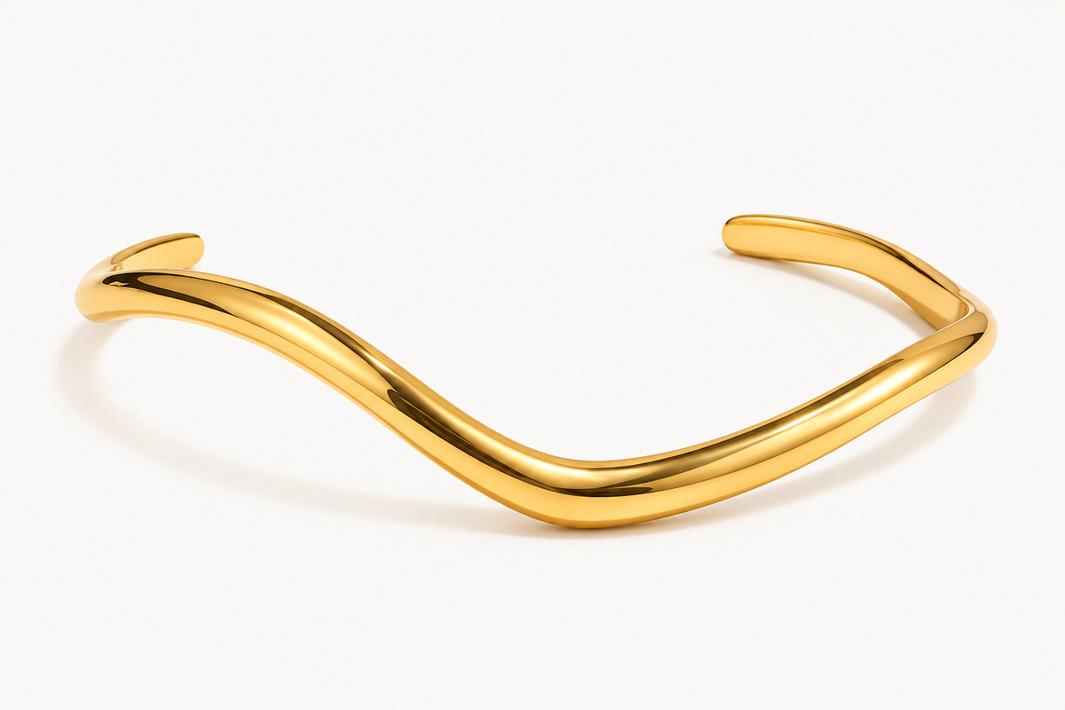 Mermaid Gold Tide Cuff Bracelet - The St. Ives Co.