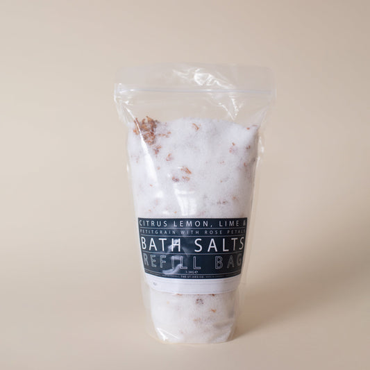 Refill Bath Salts - Citrus Lemon, Lime & Petitgrain