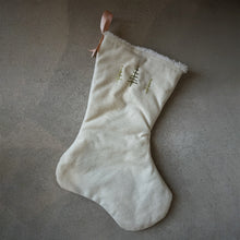 Load image into Gallery viewer, Cream Linen Christmas Stocking

