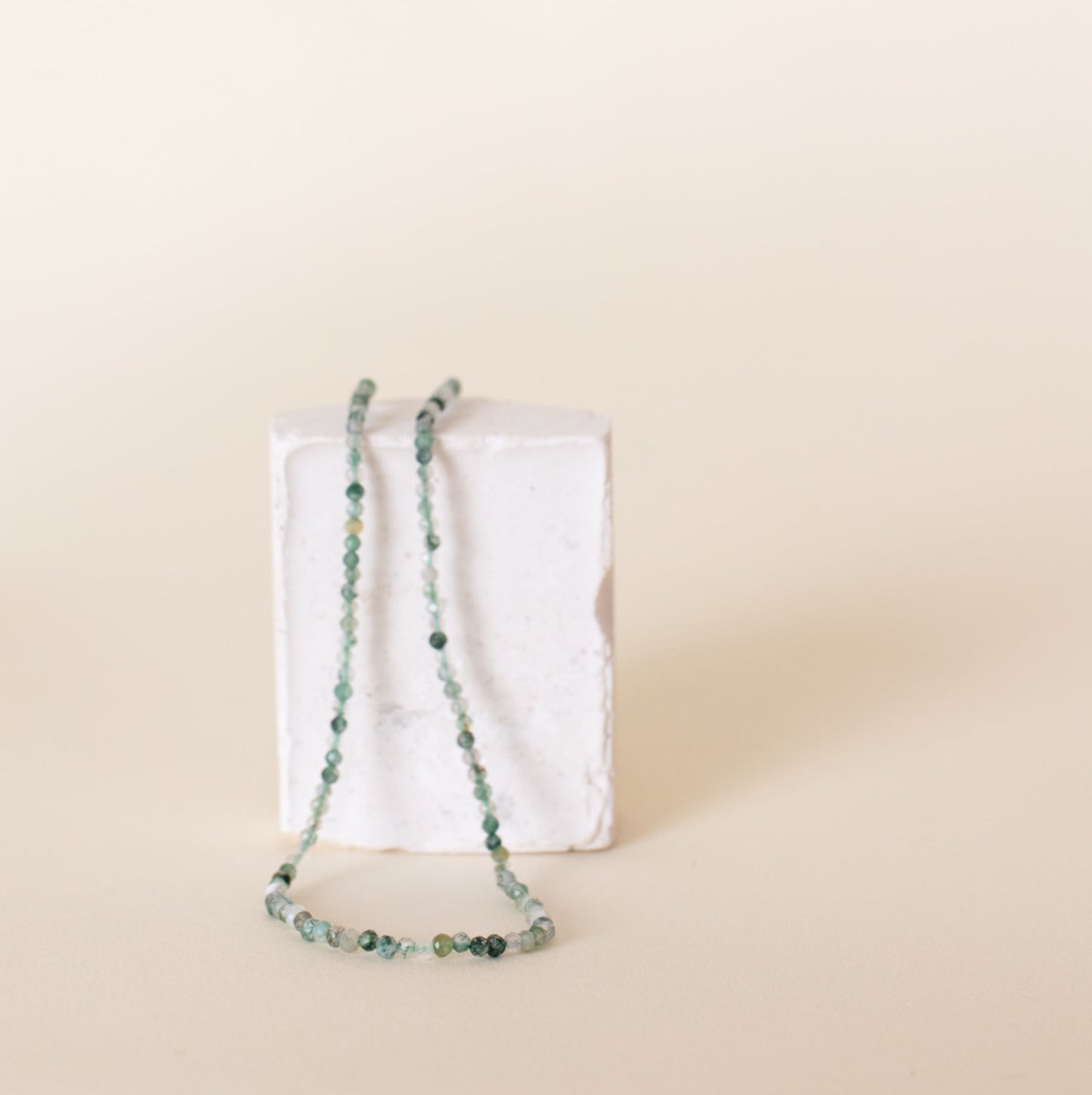 Moss Agate Gemstone Necklace