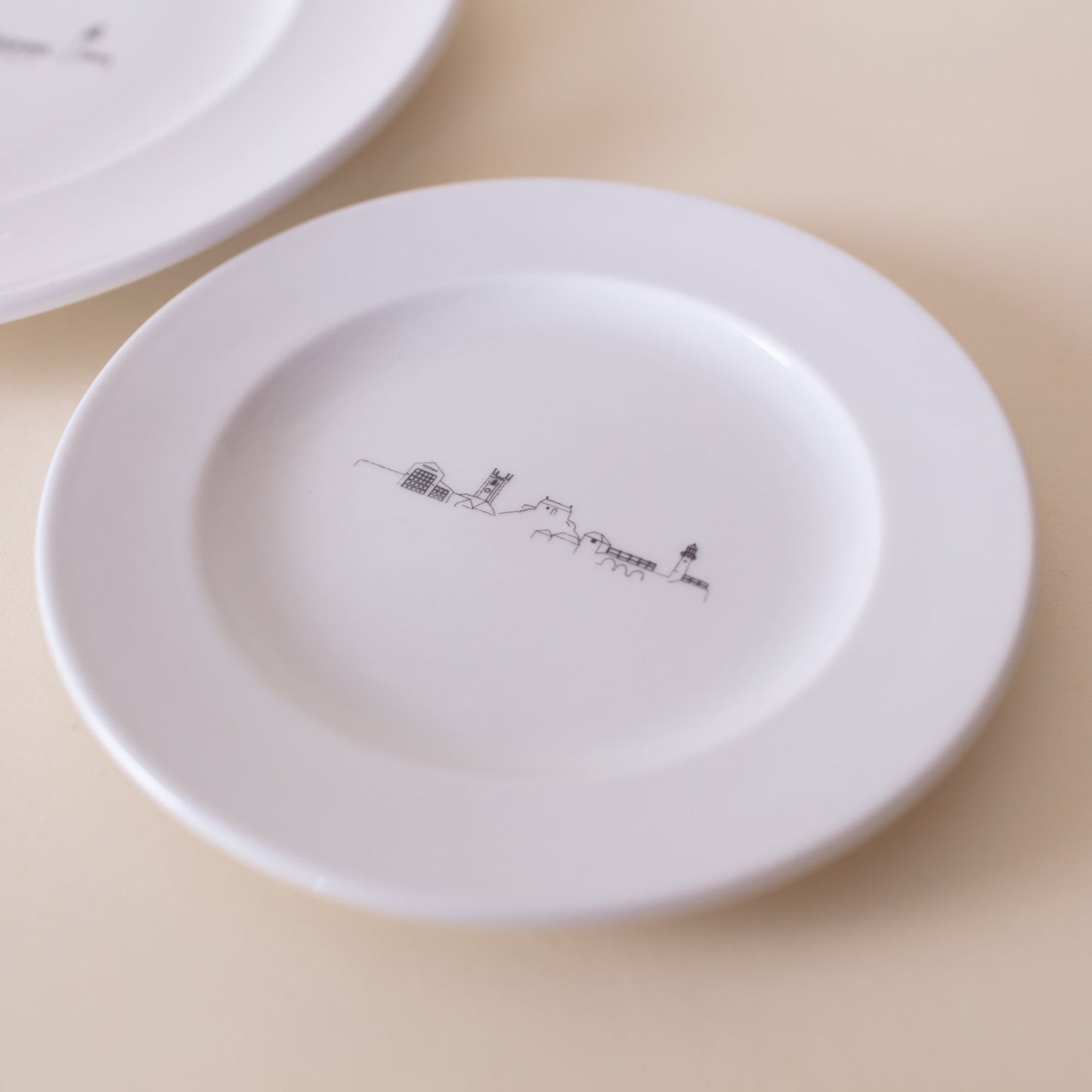 Screen Printed Skyline Side Plate