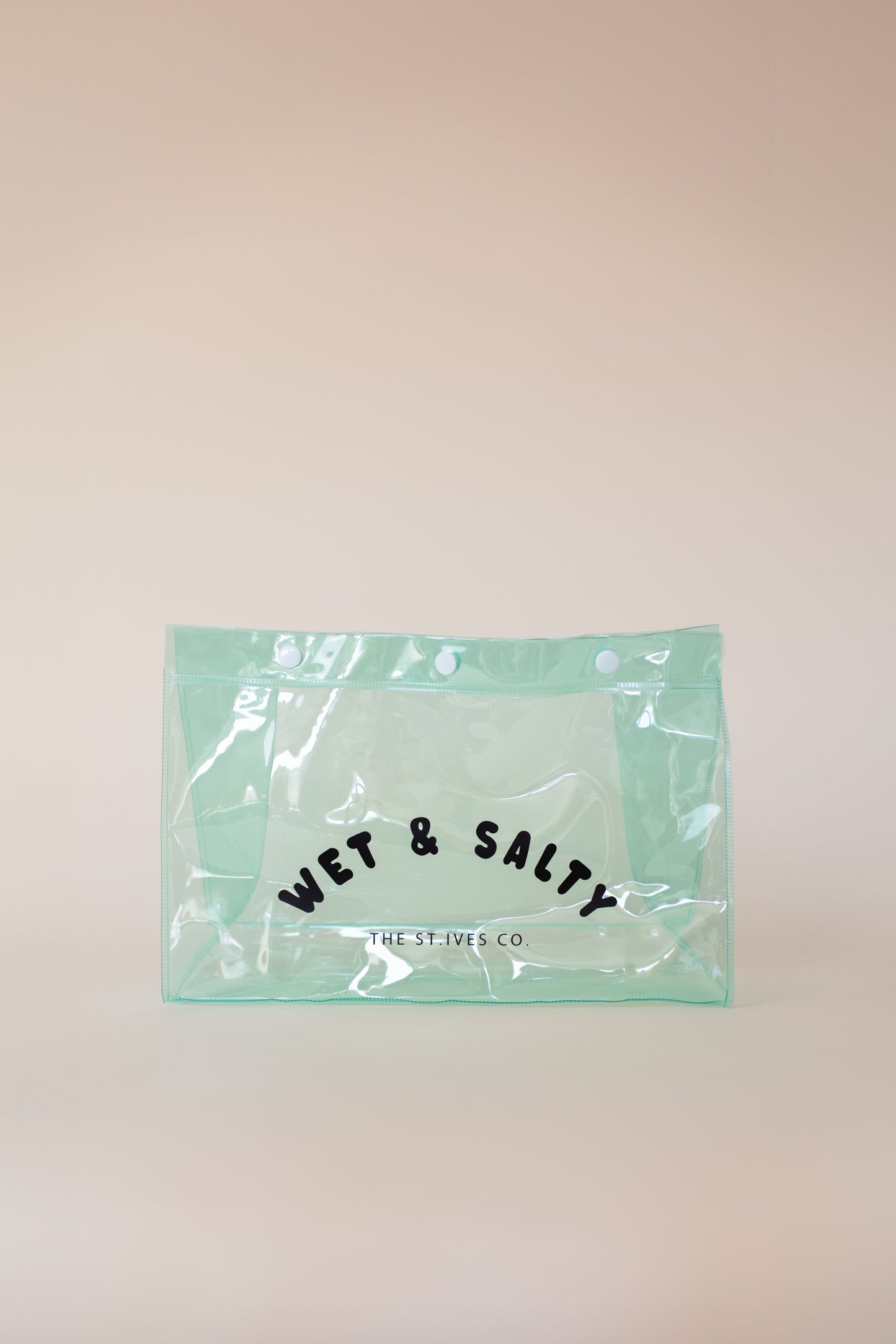 Large 'Wet & Salty' Aqua Bikini Bag