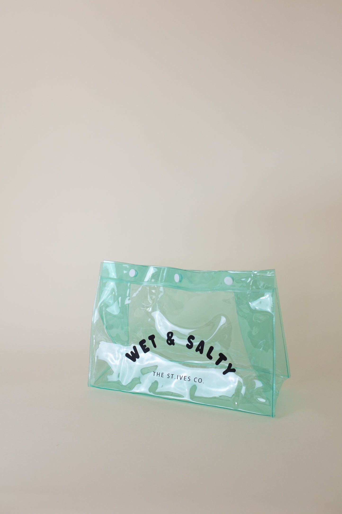 Large 'Wet & Salty' Aqua Bikini Bag