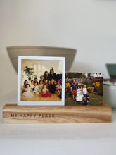 Load image into Gallery viewer, My Happy Place Wooden Photo Holders - The St. Ives Co. Cornwall Cornish Souvenir Holiday beach Gift Decorative Quality Best Present
