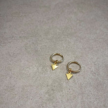 Load image into Gallery viewer, Gold Arrow Hoop Earrings
