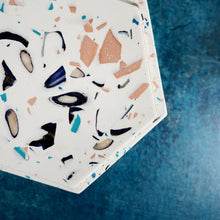 Load image into Gallery viewer, Terrazzo Lidded Pot Unique Bathroom Cornish St Ives Cornwall Storage Jewellery Present One Of A Kind 
