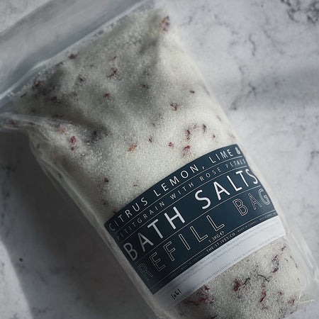 Refill Bath Salts - Citrus Lemon, Lime & Petitgrain