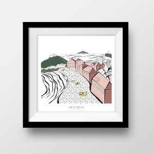 Chapel and The Lighthouse Print - The St. Ives Co.