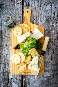 St Ives Woodcraft Platter Board Unique Cornish Cornwall Cheese Chutney Snacks 