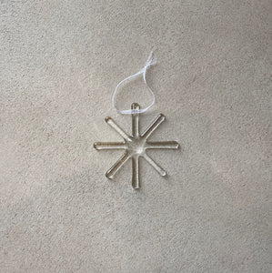 Glass Snowflake Christmas Decoration