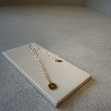 Load image into Gallery viewer, Gold Wave Charm Necklace
