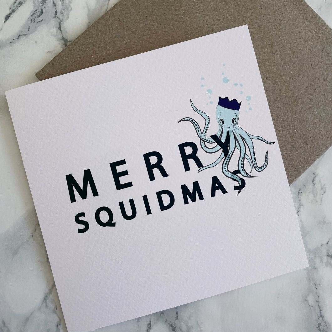 Happy Squidmas Christmas Greeting Card - The St. Ives Co.