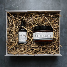 Load image into Gallery viewer, Lavender &amp; Calendula Baths &amp; 3 in 1 Body Oil Cornish Hamper - The St. Ives Co.
