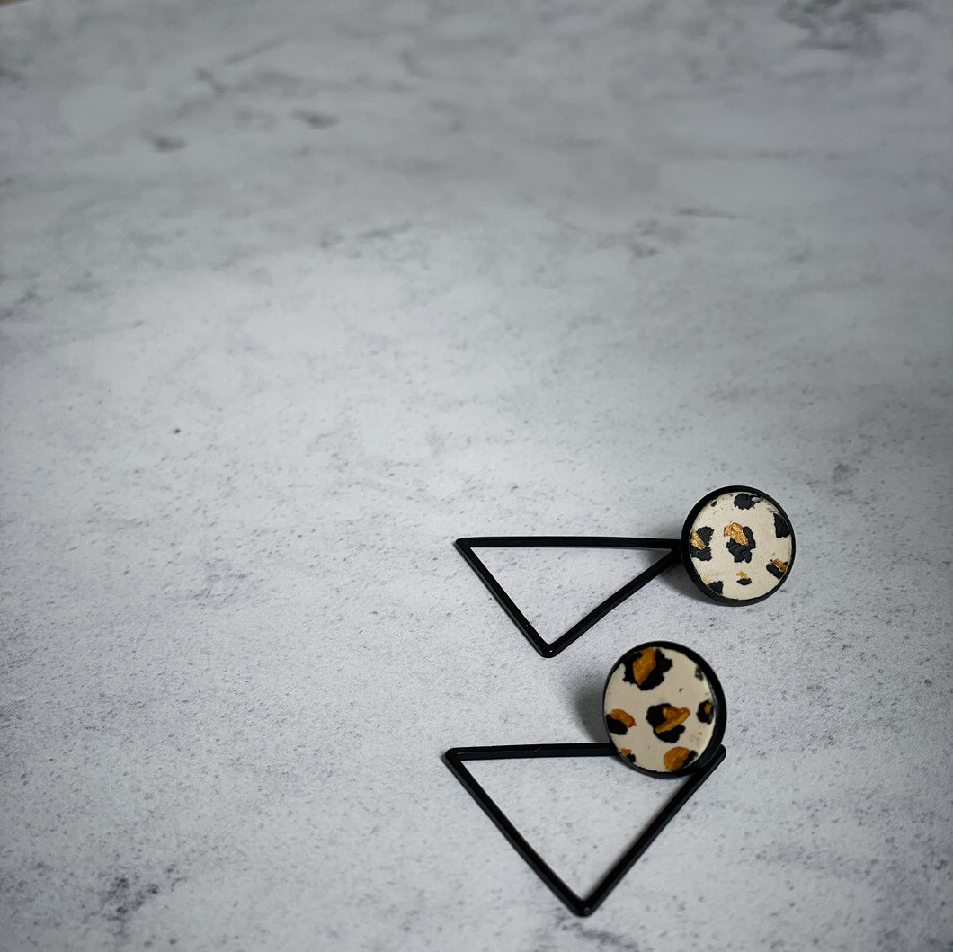 Classic Leopard Dangly Earrings
