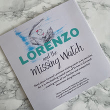 Load image into Gallery viewer, Lorenzo and the missing watch St. Ives Story Book - The St. Ives Co. Cornwall Cornish Souvenir Holiday beach Children Fun Learning Activity Illustration Pictures
