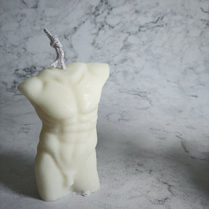 Male Torso Candle - The St. Ives Co.