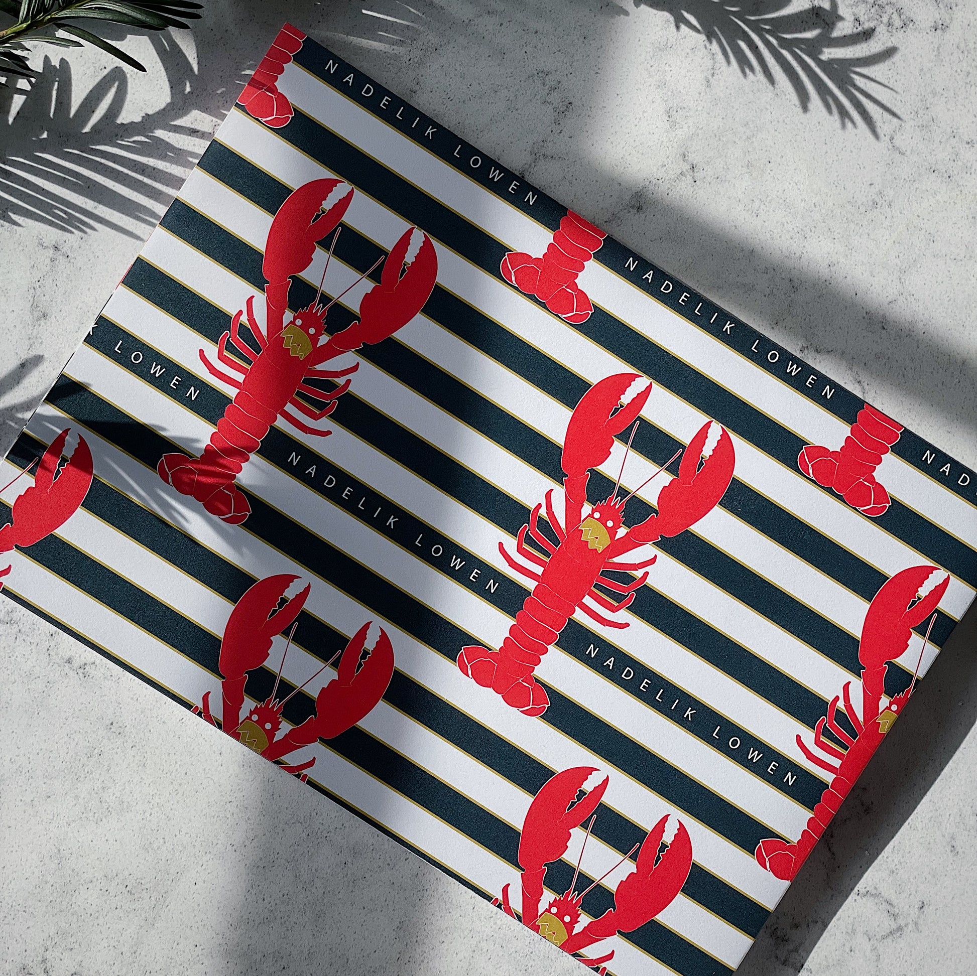 Lobster Wrapping Paper Pack of 3 - The St. Ives Co.