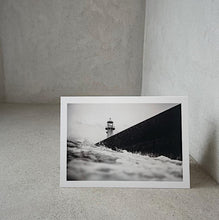Load image into Gallery viewer, Nick Pumphrey Black &amp; White Lighthouse Greeting Card
