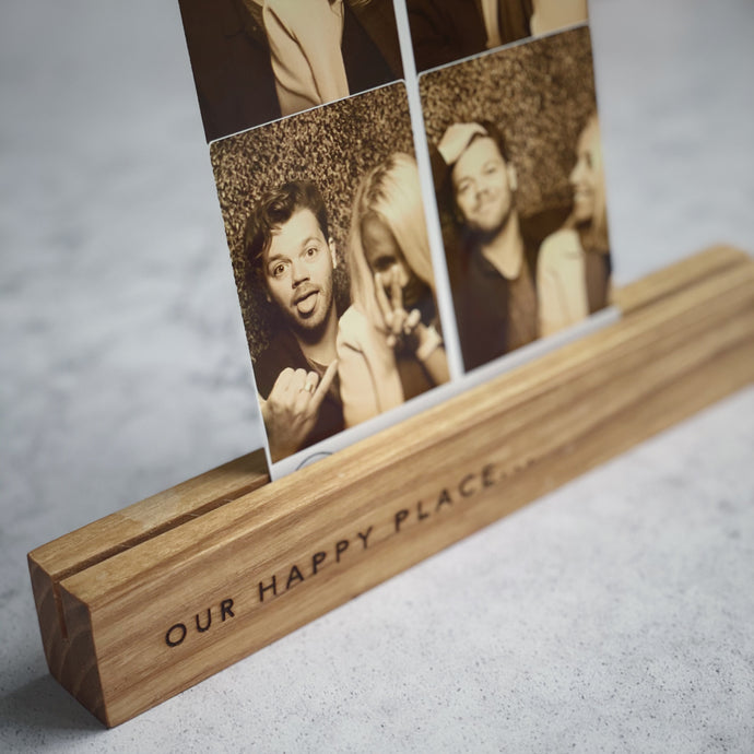 'Our Happy Place' Wooden Photo holders - The St. Ives Co.